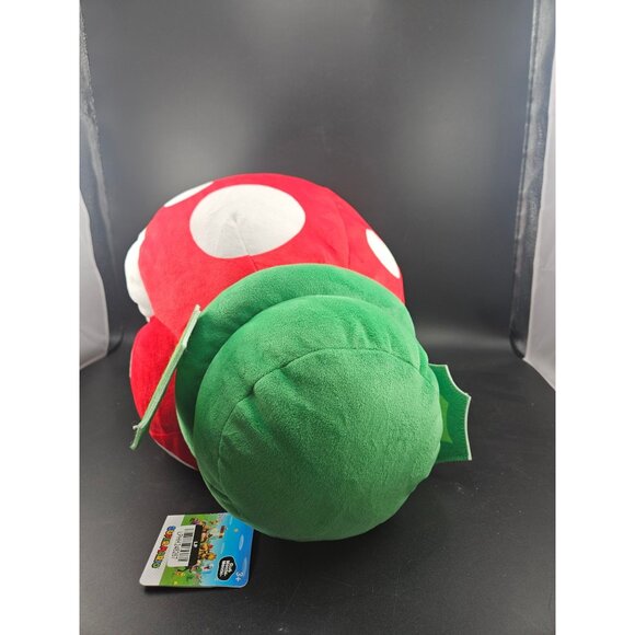 Super Mario Piranha Plant Red & Green Plush Figure 12-Inch Toy With Tags For Col - Picture 3 of 6